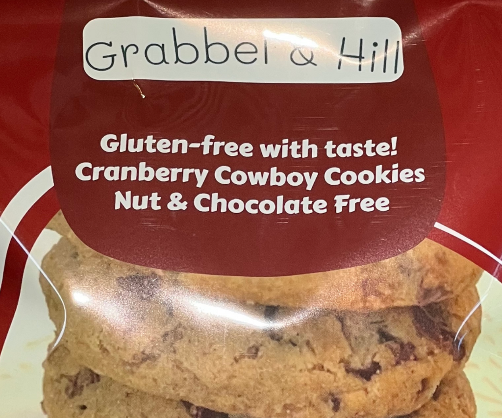 Grabbel & Hill Gluten Free Cranberry Cowboy Cookies.