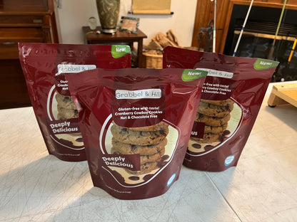 Grabbel & Hill Gluten Free Cranberry Cowboy Cookies.
