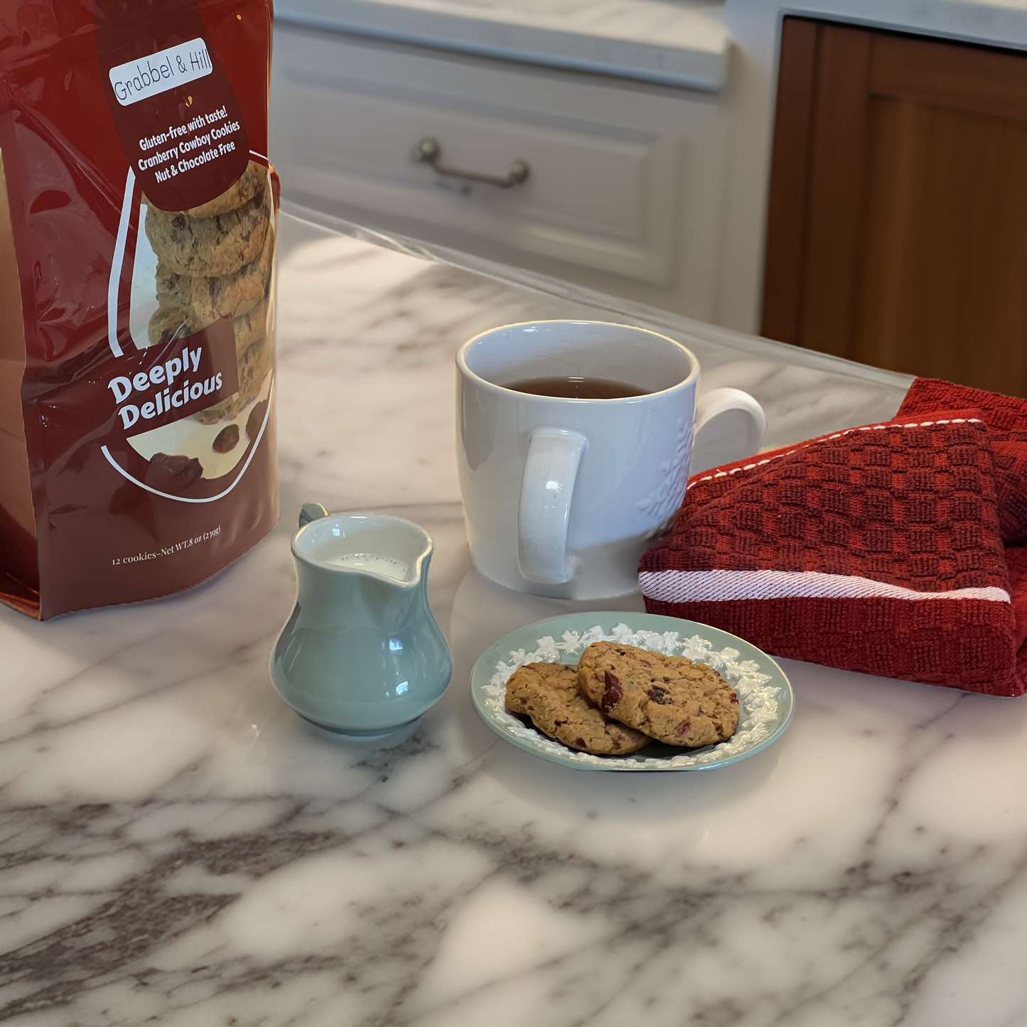 (6-Pack) Grabbel & Hill Gluten Free Cranberry Cowboy Cookies. 8 Oz (Pack of 12). No Artificial Flavors, Colors & Preservatives. Nut & Chocolate Free.